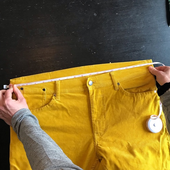 Men’s DIESEL 55DSL Pyrons Slim Skinny mustard colour corduroy pants. Size 33. - Picture 16 of 16